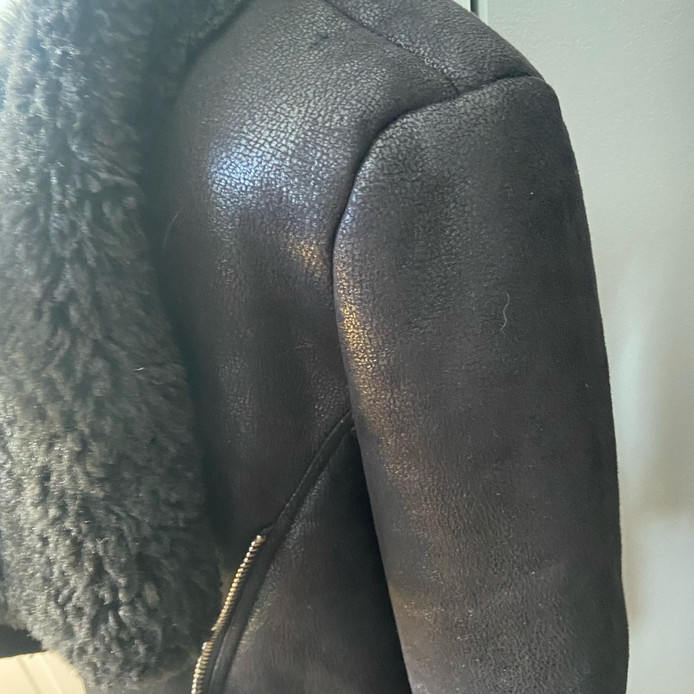 C&C California Black Faux Shearling Teddy Jacket - Picture 4 of 9